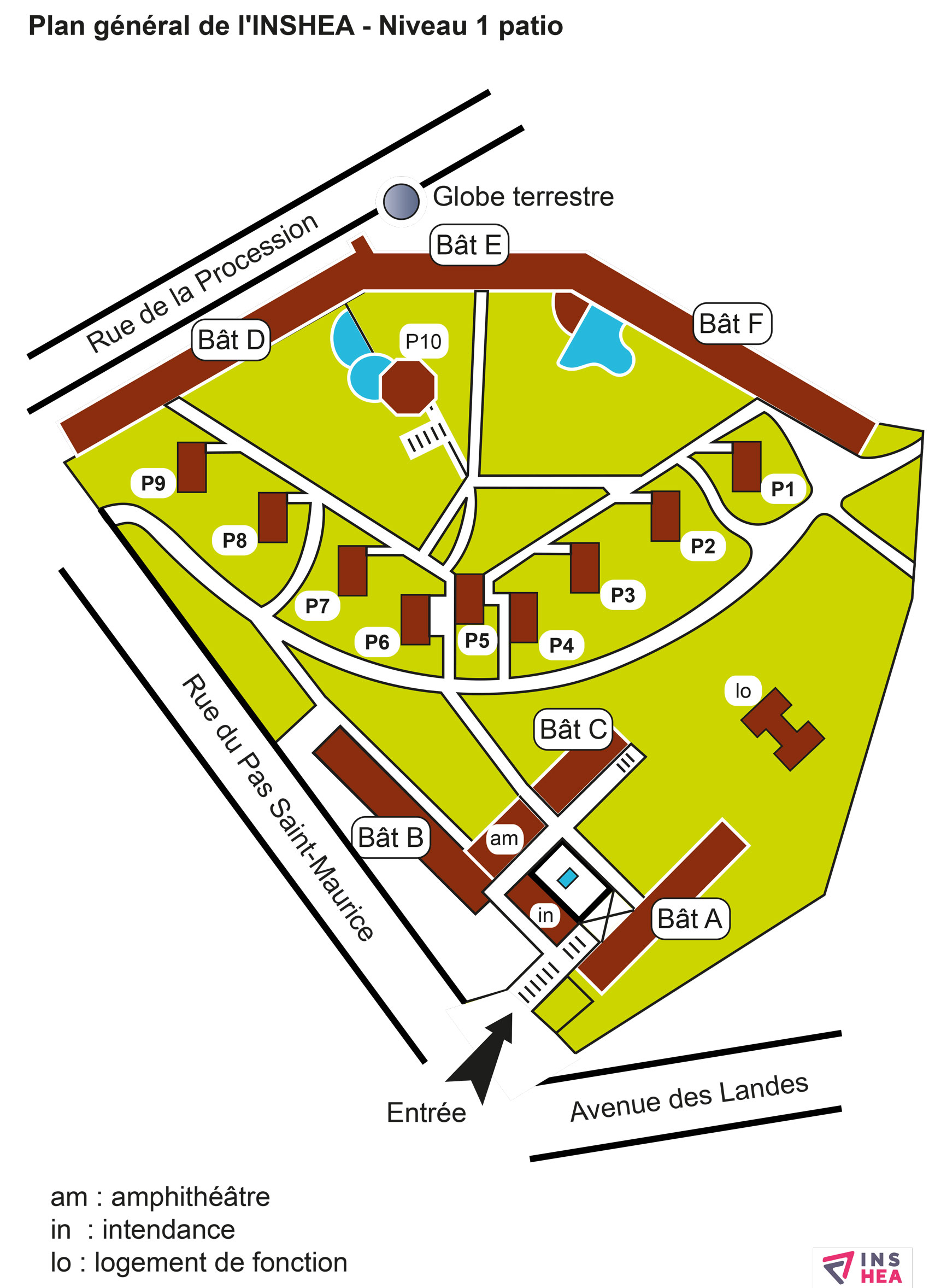 Aperçu du plan adapté pour les personnes malvoyantes.