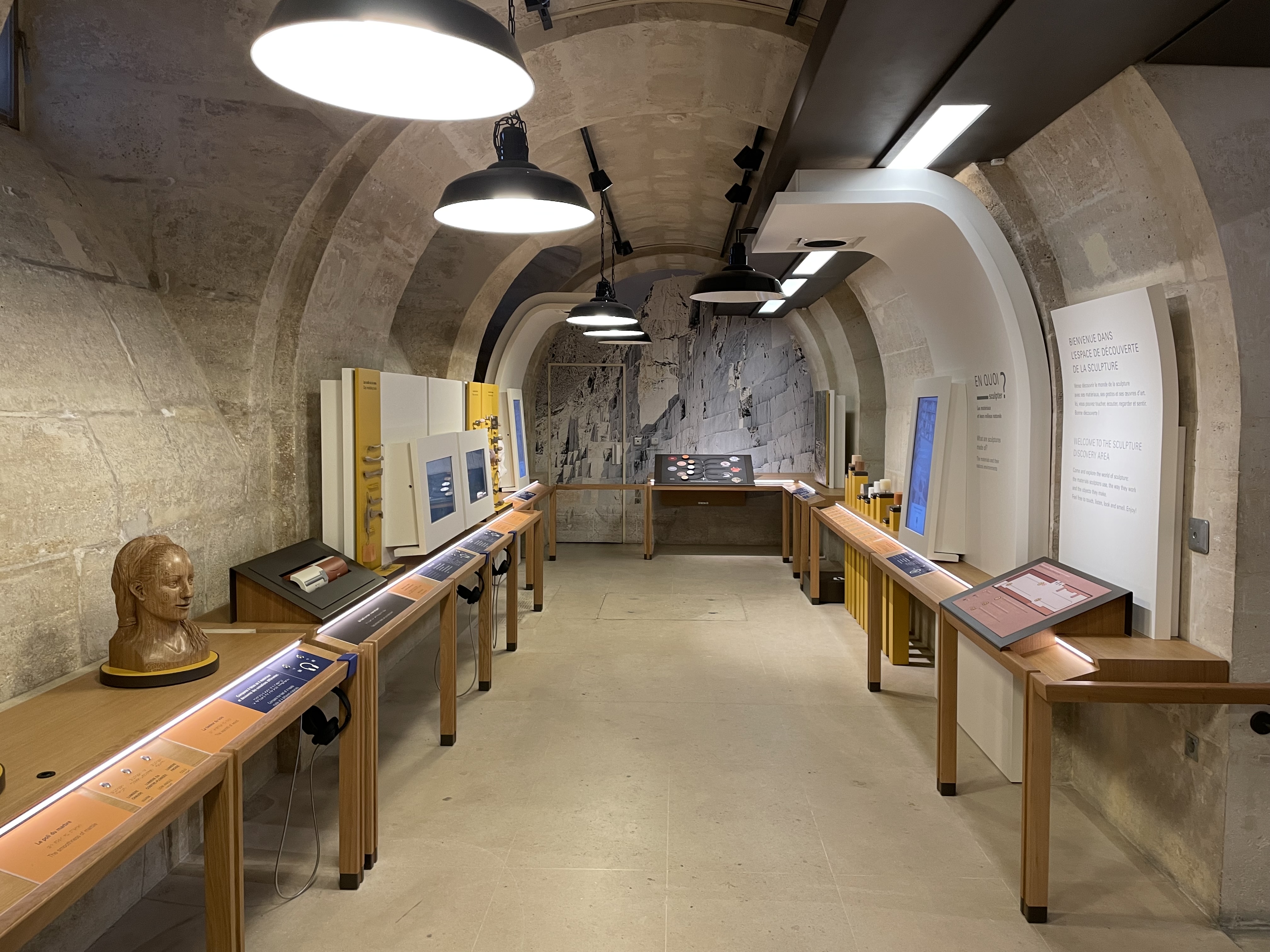 Photo de l'espace de découverte de la sculpture - Louvre