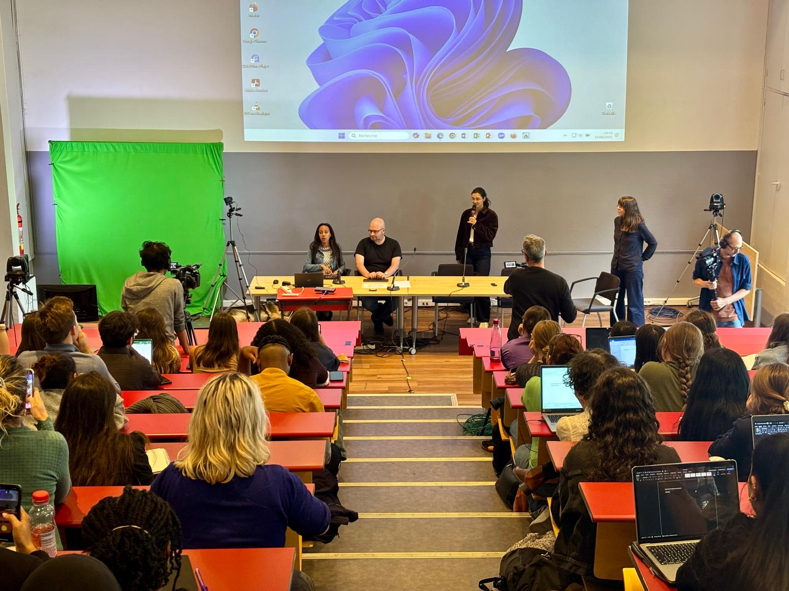 Rencontre avec Haben Girma dans l'amphithéâtre de l'INSEI