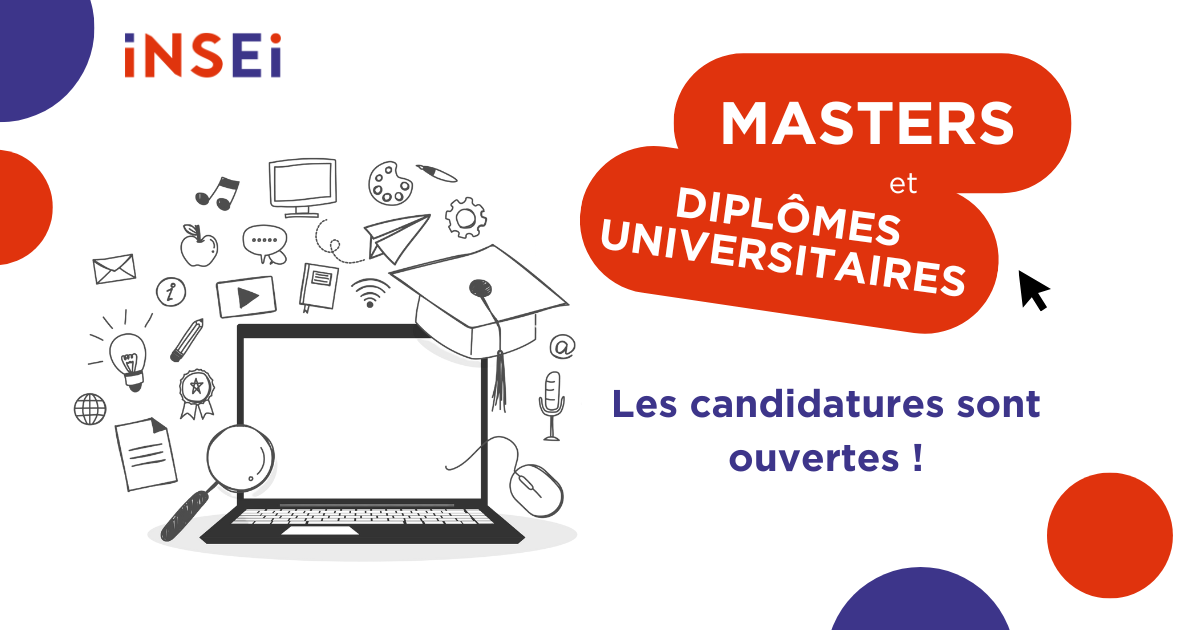 Visuel ouverture des candidatures Masters et DU