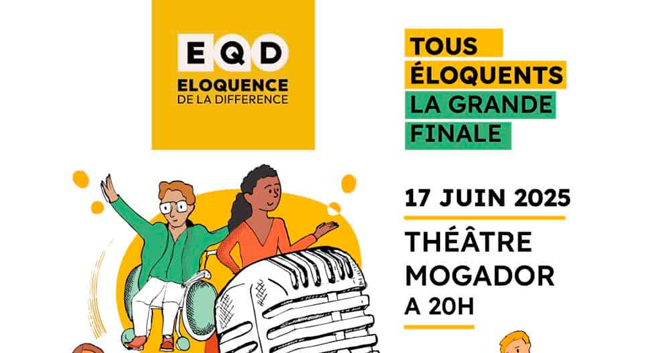 Deux personnages devant un micro 