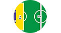 terrain de foot en relief
