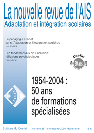 Couverture de La nouvelle revue de l'AIS, n°28