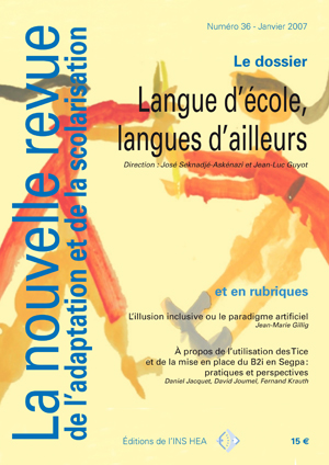 Couverture de La nouvelle revue de l'adaptation et de la scolarisation, n°36