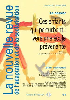 Couverture de La nouvelle revue de l'adaptation et de la scolarisation, n°40