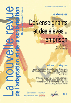 Couverture de La nouvelle revue de l'adaptation et de la scolarisation n°59