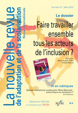 Couverture de La nouvelle revue de l'adaptation et de la scolarisation, n°57
