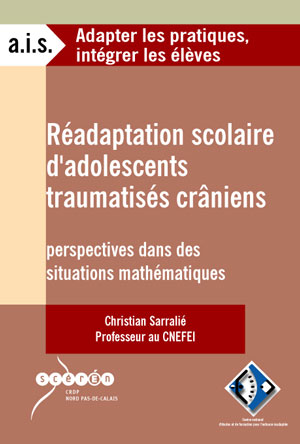Couverture de l'ouvrage "Réadaptation scolaire d’adolescents traumatisés crâniens"