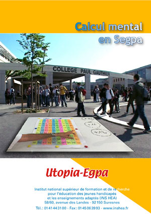 Jaquette du film "Calcul mental en Segpa" illustrée par des collégiens dans un établissement.