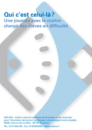Jaquette du film "Qui c'est celui-là ? Une journée avec le maître chargé des aides aux élèves en difficulté" sans visuel.