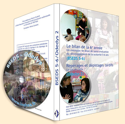 Jaquette du film "BSEDS/Odedys" illustrée par plusieurs photos d'élèves en classe.