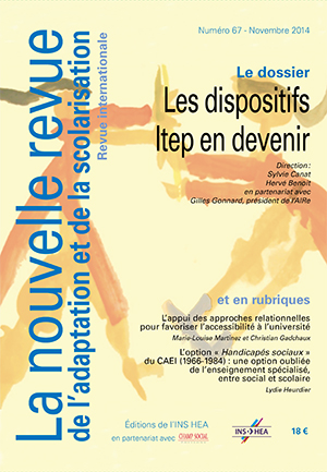 Couverture de La nouvelle revue de l'adaptation et de la scolarisation n°67