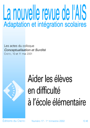 Couverture de La nouvelle revue de l'AIS, n°17